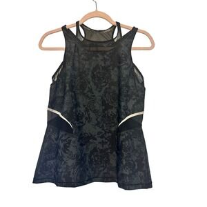 Sweaty Betty Speedwork Run Tank Top Medium‎ Black Print NEW